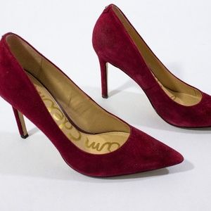 Sam Edelman Shoes - Sam Edelman - Deep Red Suede Pumps Sam Edelman Shoes - Sam Edelman - Deep Red Suede Pumps